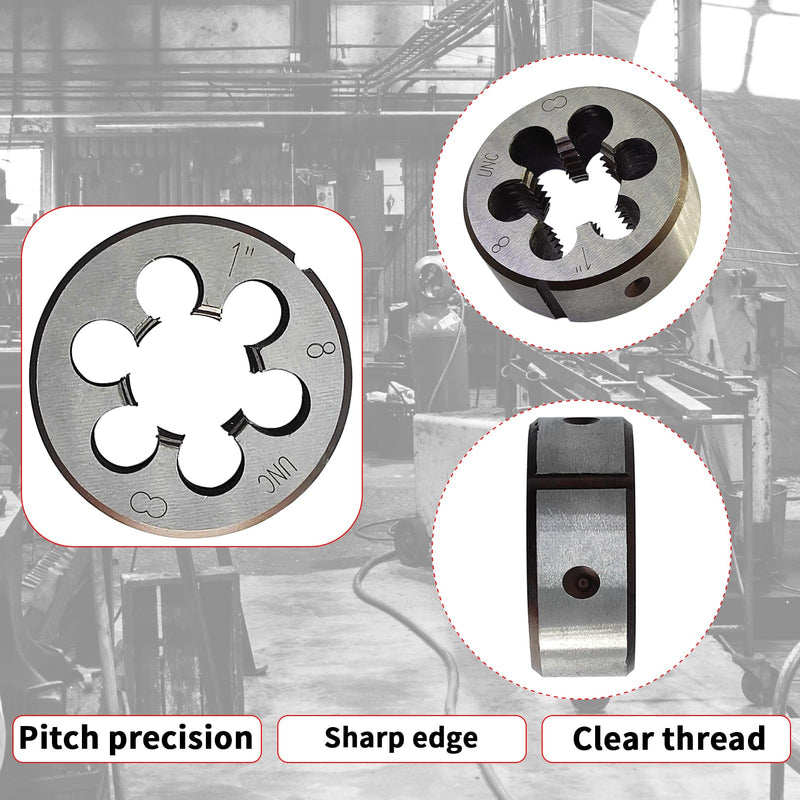 [Australia - AusPower] - 1"-8 Die UNC 1"-8 TPI Right Hand Nominal Diameter 1" Thread Per Inch 8 Fin Thread Tolerance Grade 2B Right Hand Thread High Speed Steel HSS 1"-8 Die 