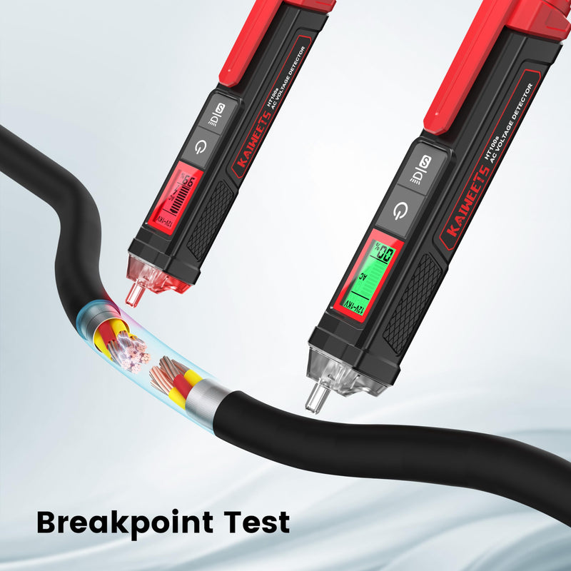 [Australia - AusPower] - KAIWEETS Digital Multimeter with Case, Non Contact Voltage Tester with Signal Percentage 