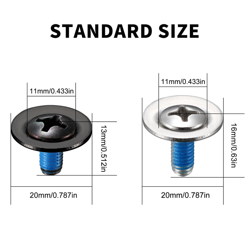 [Australia - AusPower] - Snowboard Binding Screw Replacement Set  Durable Rust-Resistant Universal Fit for Most Snowboards Including Installation Tools sliver 