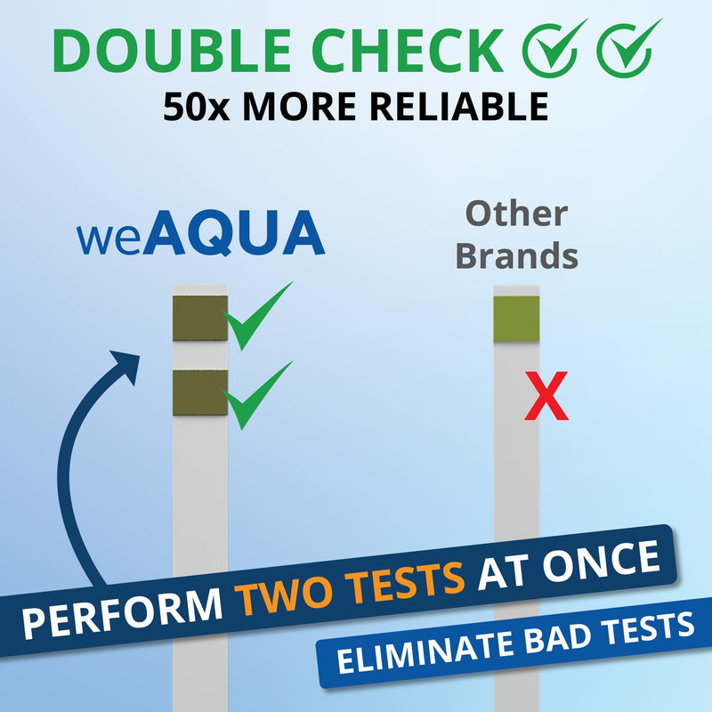 [Australia - AusPower] - Water Hardness Test Kit - 200 Hard Water Testing Strips with DoubleCheck, Sample Cup and Individually Wrapped 
