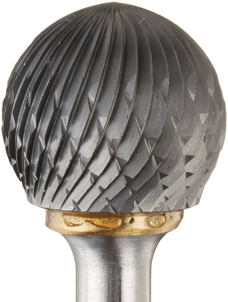 [Australia - AusPower] - Drill America SD-7 Carbide Burr/Rotary File Ball-End Double Cut for Die Grinder 3/4" Dia. x 11/16" Cut Length with 1/4" Shank and 2-7/16" Overall Length, DUL Series DULSD7 3/4" SD-7 Head - Ball-End Double Cut 