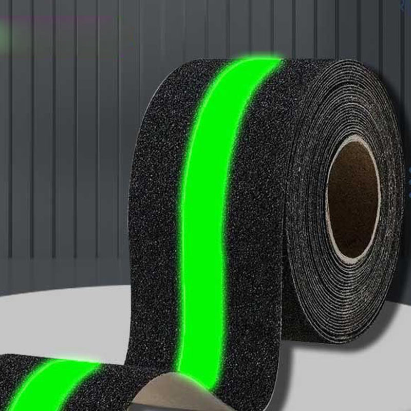 Anti Slip Traction Tape, Non-Slip Grip Adhesive Tape to Indoor or Outdoor Stair, Tubs, Boats, Safety Grip Tape Non Skid Roll for Stair Steps (#01Black with Glow in Dark, 2 Inch x 35 Feet) #01Black with Glow in Dark