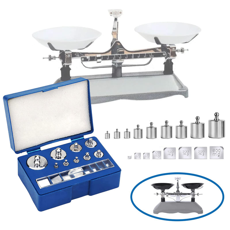 [Australia - AusPower] - 17 Pcs Calibration Weights Set 10mg-100g Calibration Weight Kit Stainless Steel Calibration Weight for Calibrate The Balance Diamond Jewelry Carat Scales Metering Verification (206g) 206g 