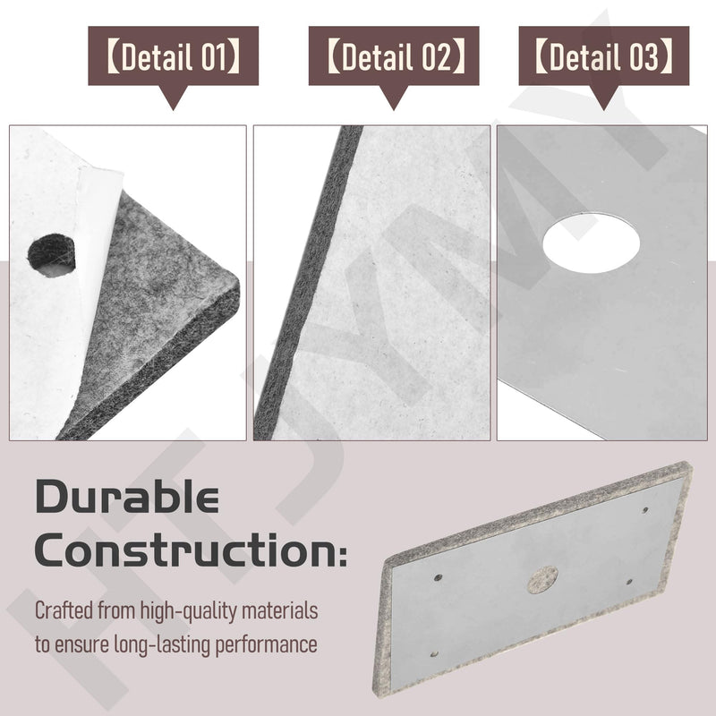 [Australia - AusPower] - 846456 Replacements Sander Backing Plate/Felt Pad, Compatible with Porter-Cable 505-Bdk, 505H, 8050,205 and 4485 