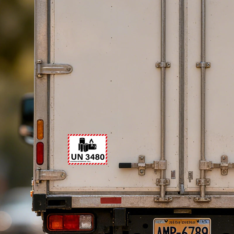 4.25×3.25 Inches UN3480 Caution Lithium Battery Labels 600 PCS Lithium Ion Battery Transport Safety Stickers