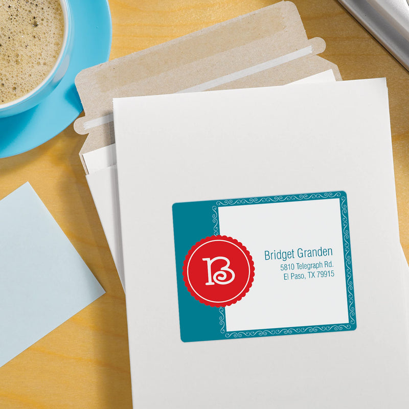 Avery Print-to-the-Edge Printable Shipping Labels, 3" x 3.75", Matte White, Sure Feed Technology, Laser & Inkjet Compatible, 150 Blank Labels, Great for Mailing, Branding, and More (6874) 1