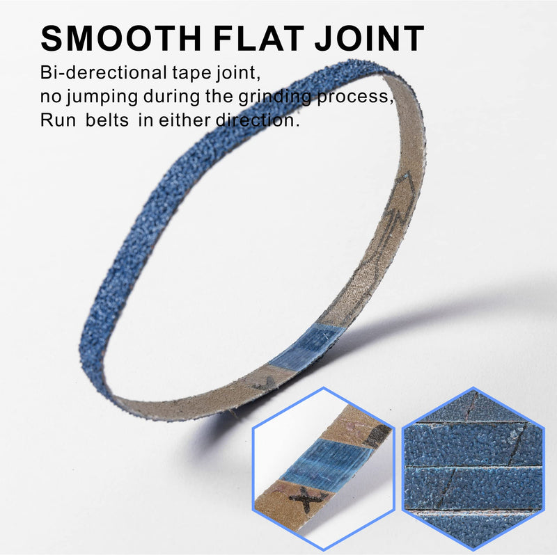 [Australia - AusPower] - UPWOOD Set of 40 Zirconia Sanding Belts 10 x 330 mm Zirconia Corundum Sanding Belt Set of 10 x Grit 40/60/80/120 10 x 330 mm sanding belts 