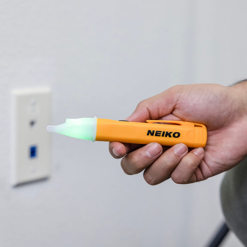 [Australia - AusPower] - NEIKO 40524A Electrical Tester, Non Contact Voltage Tester, AC Voltage Detector, 50/60Hz Circuits, Dual Range 12V-48V / 48V-1000V, Electric Tester Pen, Electricity Tester Tool, Audio & LED Indicator 