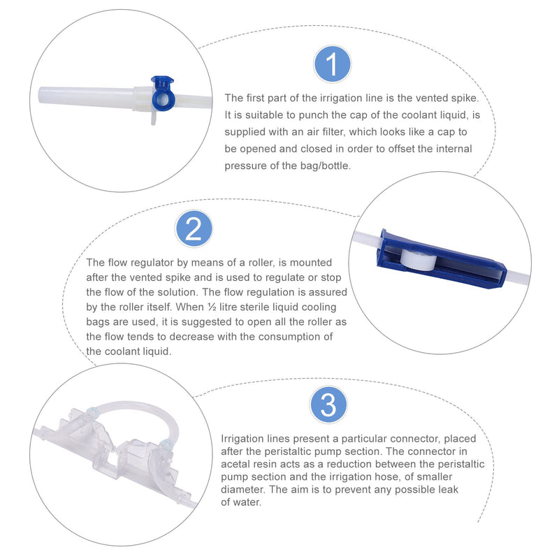 [Australia - AusPower] - Dental Implant Disposable Irrigation Tube for Bien Air implant motor, Sterile Packaged Tubing Pack of 2 