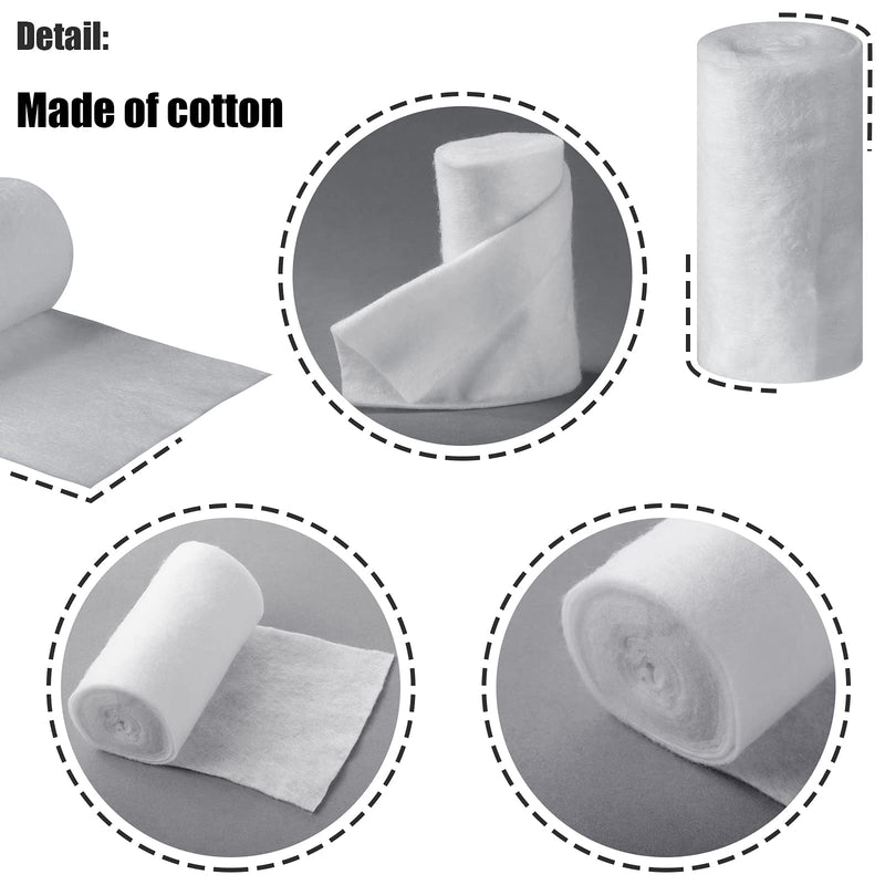 [Australia - AusPower] - Nuanchu 6 Rolls Cast Padding Soft Individual Pack Padding Use with Plaster Cloth Gauze Bandage for Halloween Wrap Bandage Art Projects, Body Casts, Mask Making, Hobby Craft (4 Inch X 8.8 ft) 4 Inch x 8.8 ft 