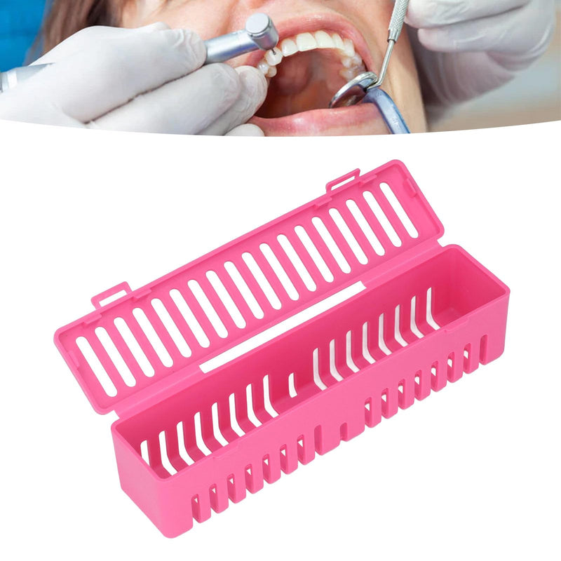 [Australia - AusPower] - Plastic Dental Autoclave Container, Dental Instrument Autoclave Box, Plastic Dental Box, Instrument Cleaning Container (pink) 