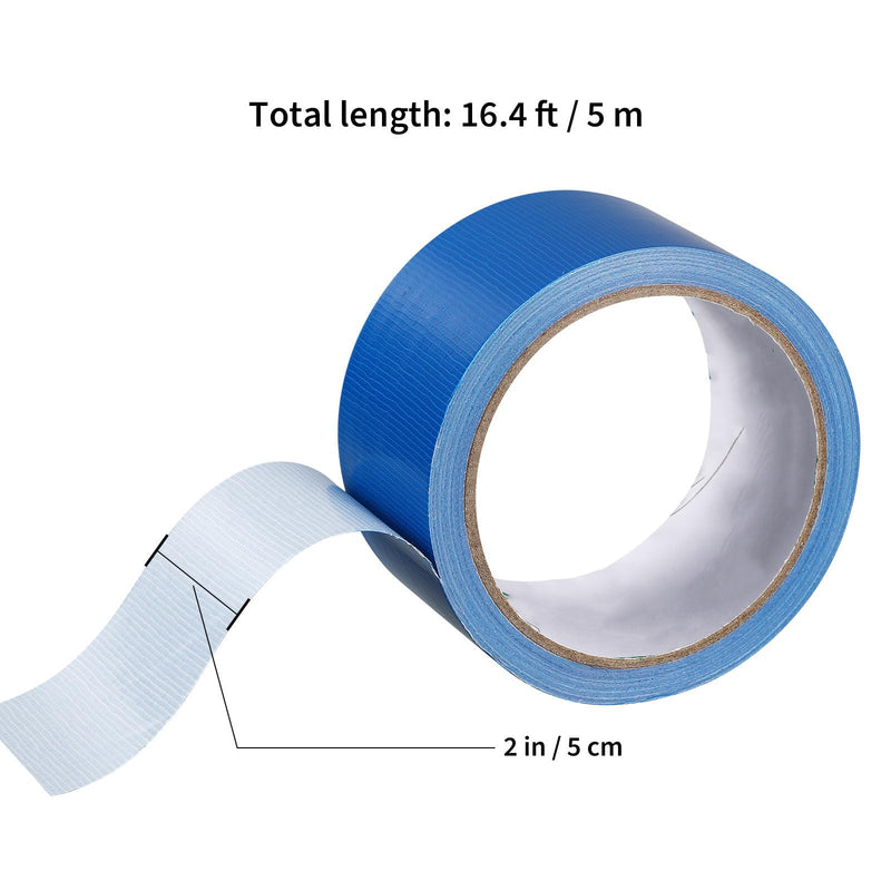 DOITOOL Single Sided Carpet Seam Tape, Strong Adhesive Cloth Duct Tape Waterproof and Tear By Hand, 2 in x 33 ft Carpet Edge Binding Tape Outdoor Carpet Joining Tape (Blue)