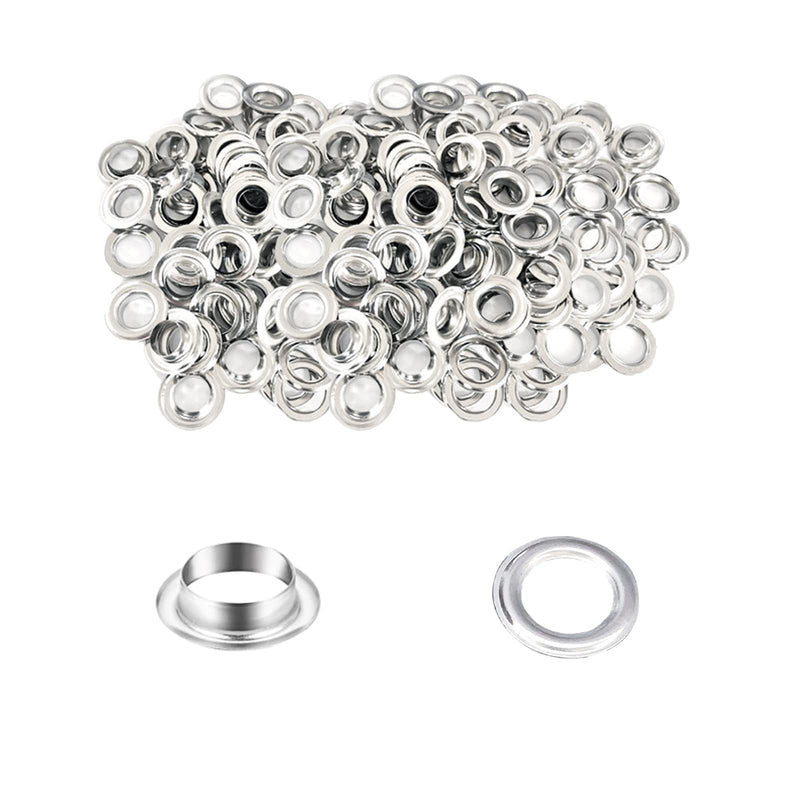 HAPDEN 3/8 Inch Grommets for Grommet Tool, 10mm Grommet Tool Kits,500 Sets Grommet Refill for Grommet Kit