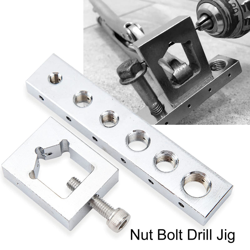 [Australia - AusPower] - Nut Bolt Drill Wire Jig Kit, VS559 Safety Wire Lockwire Nut Kit Metal High Hardness Safety Wire Drill Set for Secure Locking Wire 
