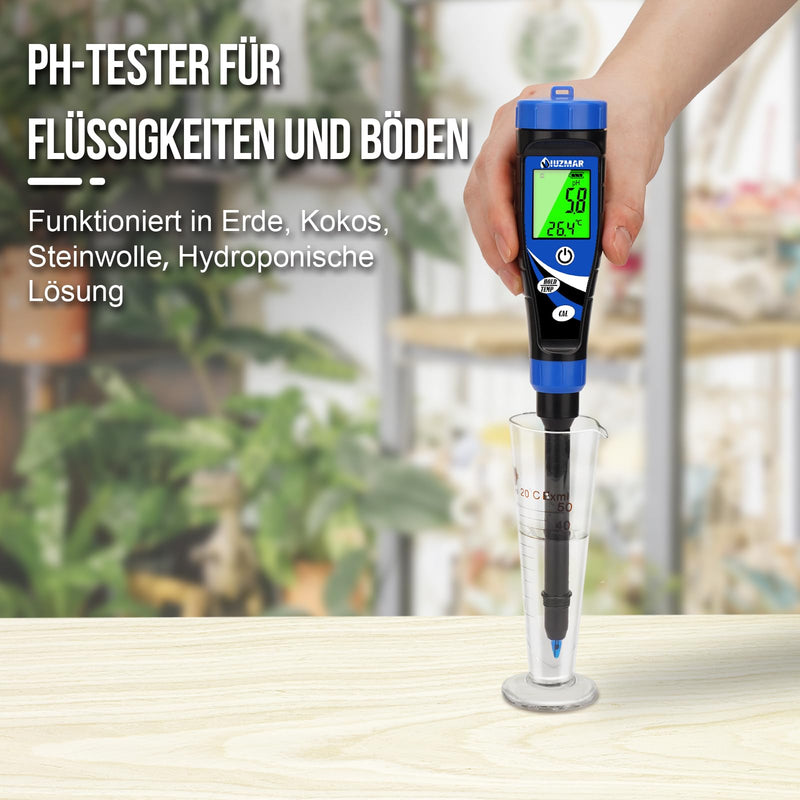 [Australia - AusPower] - UIUZMAR Soil pH Meter, Electronic pH Meter for Plants, pH Tester for Soil and Water, Digital pH Meter for Pool, Indoor Planting, Garden Pots, Meat, Wine, Yogurt, Sauces 