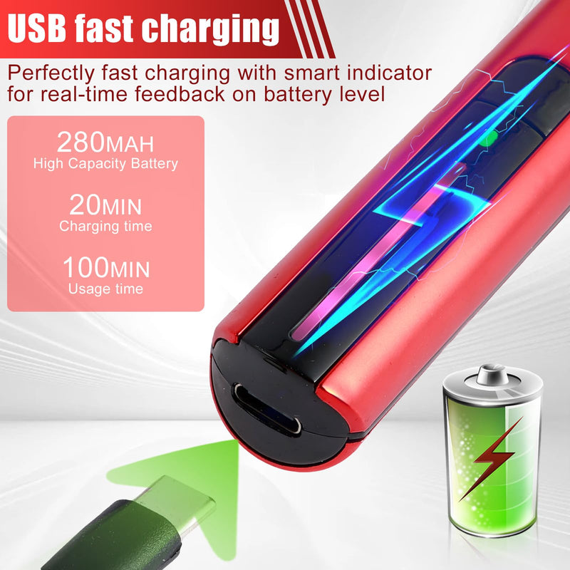 Sabre grinder with 8 types of grinding heads, 12 types of sandpaper, mini pen sander, overload protection, 3-speed reciprocating sander, USB fast charge, electric grinding pen, 10 functional light effects