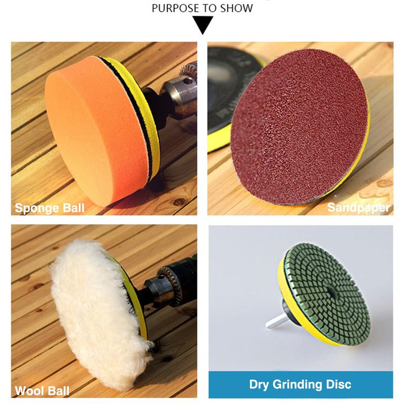 [Australia - AusPower] - HOTCKB 2 x Sanding Discs 115 mm Velcro Polishing Pad with Mounting Plate M14 Support Plate 2 pieces 115 mm 