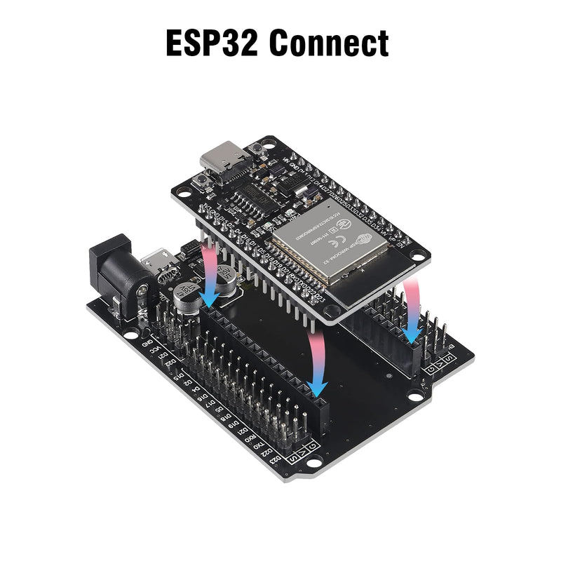 [Australia - AusPower] - RUIZHI ESP ESP Mini Development Committee, ESP-32-S ESP-32-WROOM-32D Module 2.4GHz WiFi+Bluetooth 2-in-1 Low Power Consumption Solder the CH340 Type-C Connector for Arduino 1 