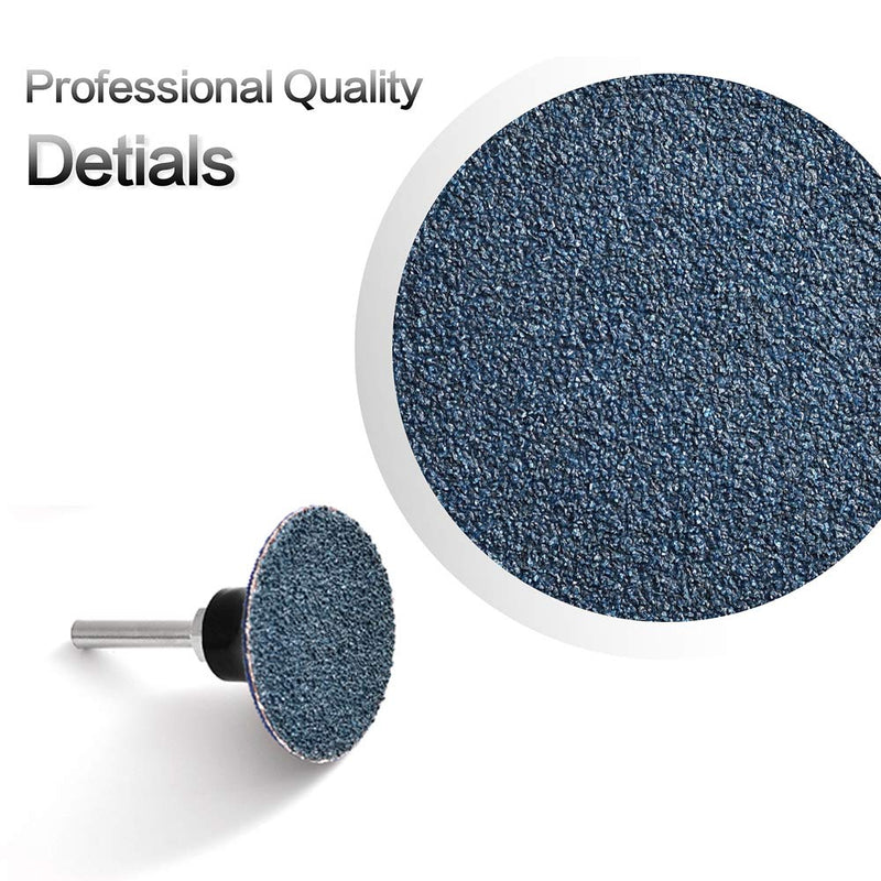 [Australia - AusPower] - Quick Change Grinding Disc, 50 Pcs 2 inch Sanding Discs, Zirconia Coated Roll Lock Disc for Surface Prep (36 Grit) 36 Grit 