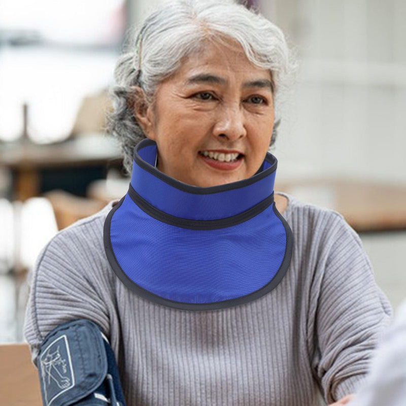 [Australia - AusPower] - VILLCASE Thyroid Shield Collar Cover, X-ray Protective Thyroid Shield Cover Protector Radia-tion Protection Collar Hospital Supplies Rubber Cap, Blue 59X15.5CM 