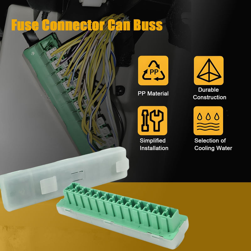 68230877AA Fuse Connector Can Buss Fit for Jeep Cherokee/Wrangler for Chrysler 200/300/Pacifica/Voyager for Dodge Ram/Charger/Challenger/Durango/Journey/Dart 2011-2025, Replace# 68084591AA 68140666AA 68230877AA