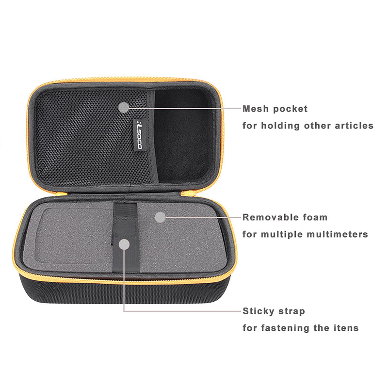 [Australia - AusPower] - RLSOCO Hard Case for Klein Tools MM300/MM325/MM400/MM320/MM700/MM720/ET270/MM600/MM200/ET140 Digital Multimeter (With DIY Foam 