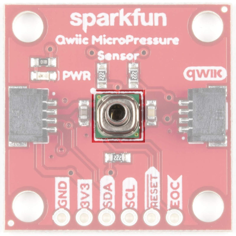 SparkFun Qwiic MicroPressure Sensor - Miniature Breakout - 25psi piezoresistive Silicon Pressure Sensor - Calibrated & Compensated Pressure Sensing Range of 1-25psi - Ultra Low-Power