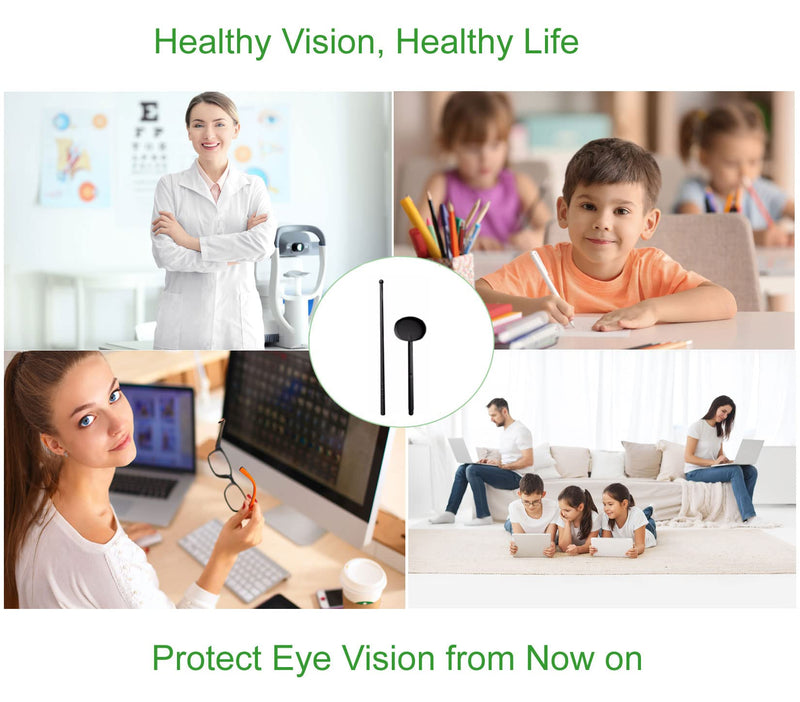 [Australia - AusPower] - Handheld Eye Occluder with Hand Pointer for Vision Test, Portable Premium Ophthalmic Eye Exam Tool for Ophthalmologists Orthoptists and Optometrists (1pc Eye Occluder and 1pc Pointer) 1pc Eye Occluder and 1pc Pointer 
