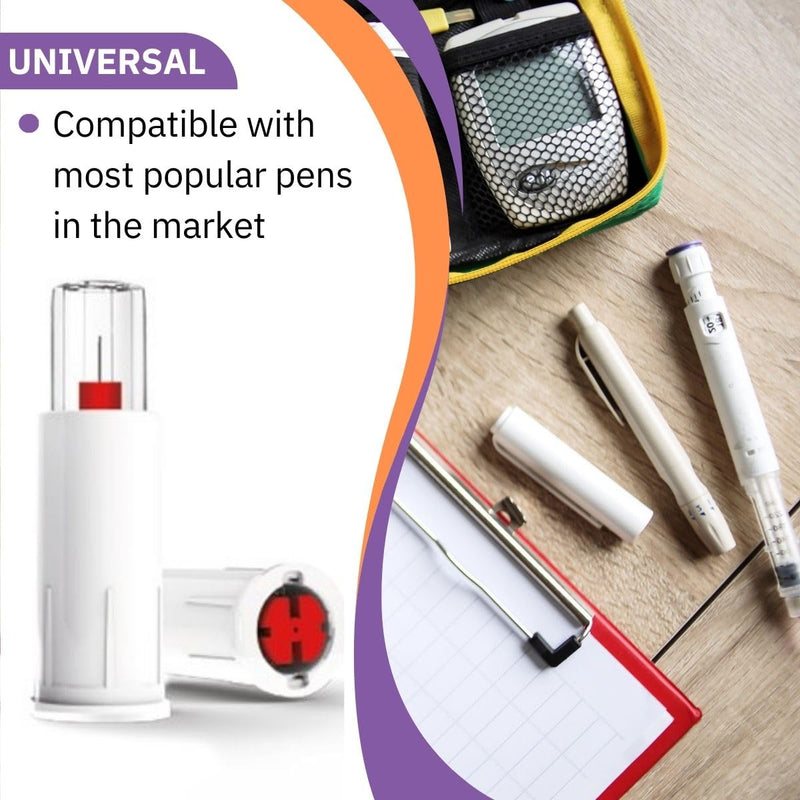 [Australia - AusPower] - ONE-CARE Duo Safety Pen Tips 30G x 3/16’’ (5mm), Dual Shield Protection, Universal Fit, Sterile, 100/bx 30G x 5mm 
