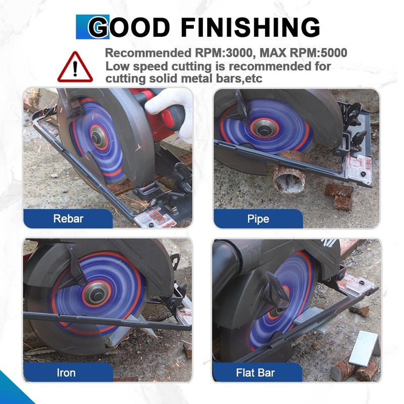 [Australia - AusPower] - Circular Saw Blade Metal 184 mm 15.875 mm 48T TCT Metal Circular Saw Blade for Cutting Steel, Aluminium, Copper, Metal Mild Steel, for Circular Saw and Chop Saw, Metal Saw Blade 184MM（7-1/4"） 1 