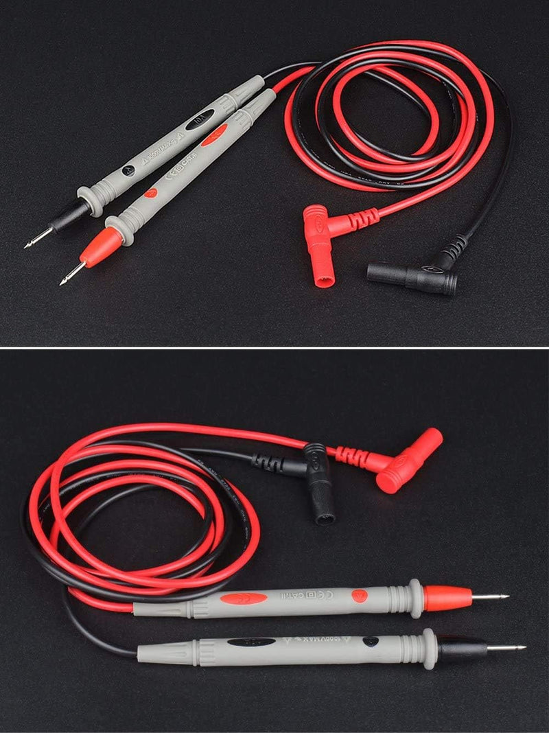 [Australia - AusPower] - Banana Plug Multimeter Test Leads Kit,1000V 20A Digital Multi Meter Clamp Tester Probe Test Probes Leads for Multimeter Electronic Test Leads Accessories (6 pcs) 