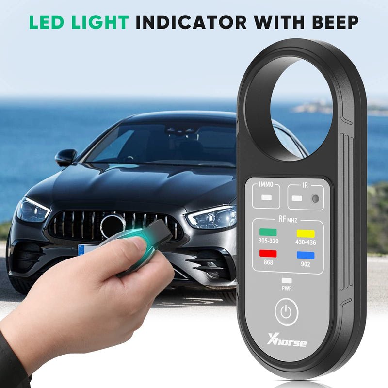 [Australia - AusPower] - Xhorse Remote Key Fob Frequency Tester Tool, 2024 XDRT20 Remote Tester 315/433/868/902Mhz Infrared Signal Detection, Key Fob Signal Tester L New 