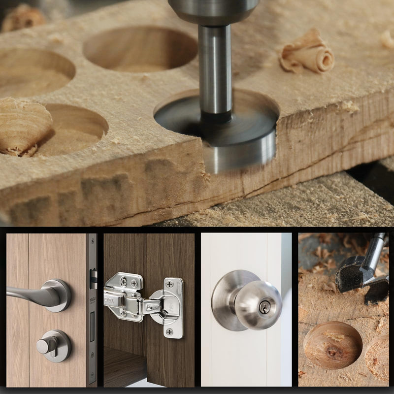 [Australia - AusPower] - 2-1/2 Inch Forstner Drill Bit for Woodworking, 2-1/2" Forstner Bit Wood Drill Bits for Holes, Hinge Cutter for Hard Wood, Plastic, Plywood HEX Shank 2-1/2" 