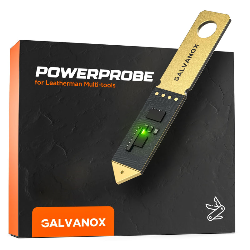 [Australia - AusPower] - Galvanox Battery Voltage Tester Designed for Leatherman Multitools (Flat-Bit Slot Accessory) DC Voltage Meter, 2.5VDC to 30VDC 