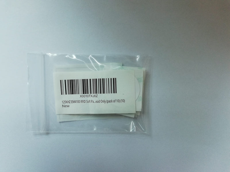 125KHZ EM4100 RFID Soft Paper Sticker Dia 30mm Read Only (pack of 10)