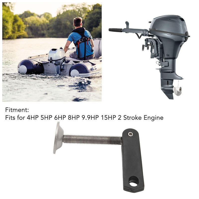 [Australia - AusPower] - Outboard Motor Clamp Screw and Handle Assembly, 6E0 43118 00 Clamp Assy Stainless Steel Outboard Motor Accessories Stainless Steel Handle Clamp Screw Bolt for 40HP E40G 