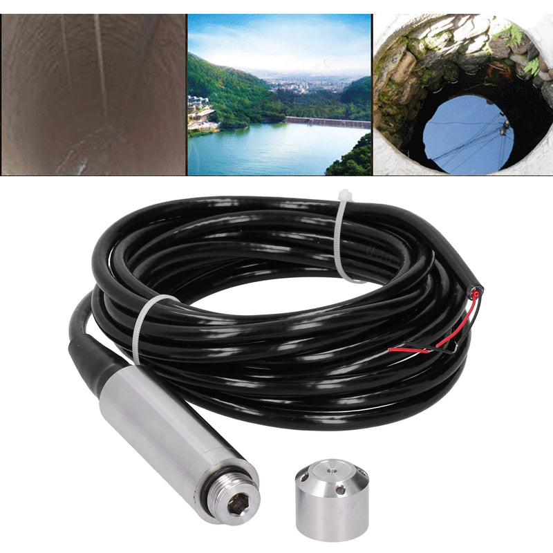 [Australia - AusPower] - 0-3m Liquid Level Transmitter, YB2JF 12-32VDC 4-20mA Level Sensor Throw in Type Water Level Transducer 304 Stainless Steel 5m Cable 