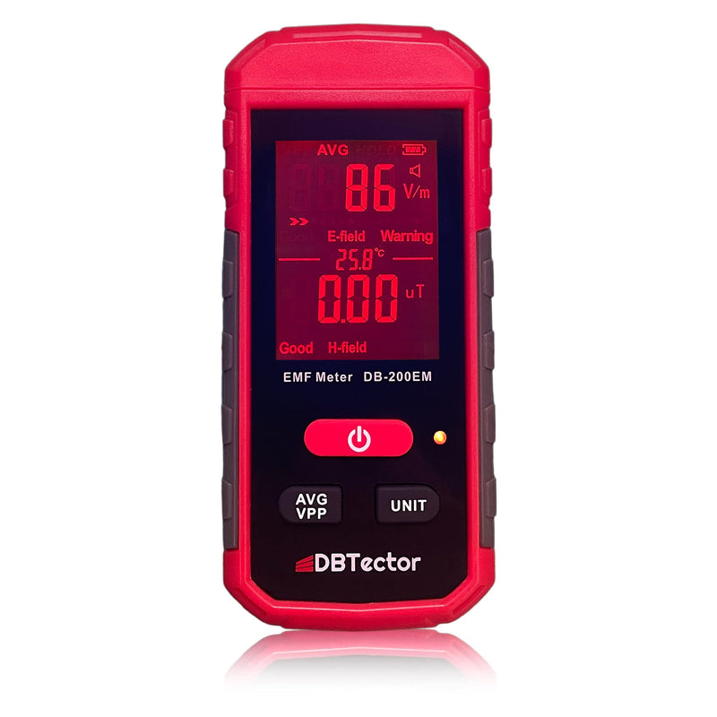 DBTector EMF Meter Electric and Magnetic Field Meter Detect Radiation from Appliances, Computers, Electrical Boxes, Electrical Wires, High Power Transmission Lines