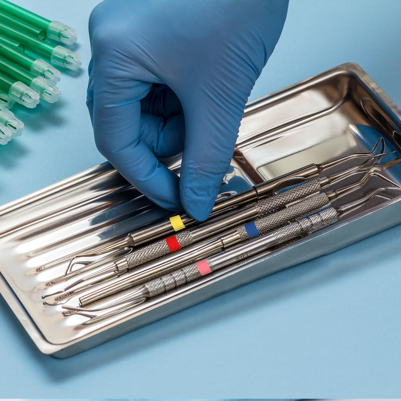 [Australia - AusPower] - 10 Rolls Autoclave Tape 216ft Colorful Instruments Identification Tape 10 Colors Surgical Dental Instruments Tapes Sterilization Tape Autoclavable 270 Fahrenheit Steam 