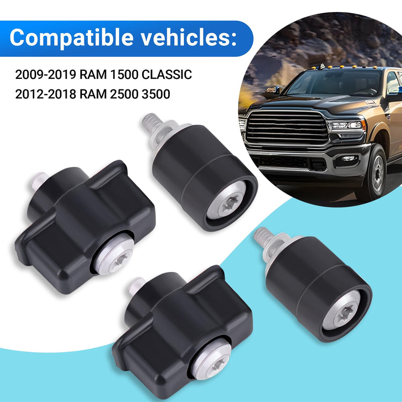 [Australia - AusPower] - CULMKARI Box Handle and Grommet Kit Fits for Dodge RAM 2009-2019 1500 2500 3500 68054996AA 68054997AB 