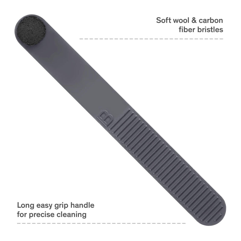 [Australia - AusPower] - Stylus Cleaner Brush - Carbon Fiber Anti-Static Stylus Brush for Turntable Needle Cleaning 