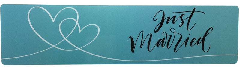 Just Married Water Bottle Labels 2 x 8 Inch 50 Total Stickers On A Roll