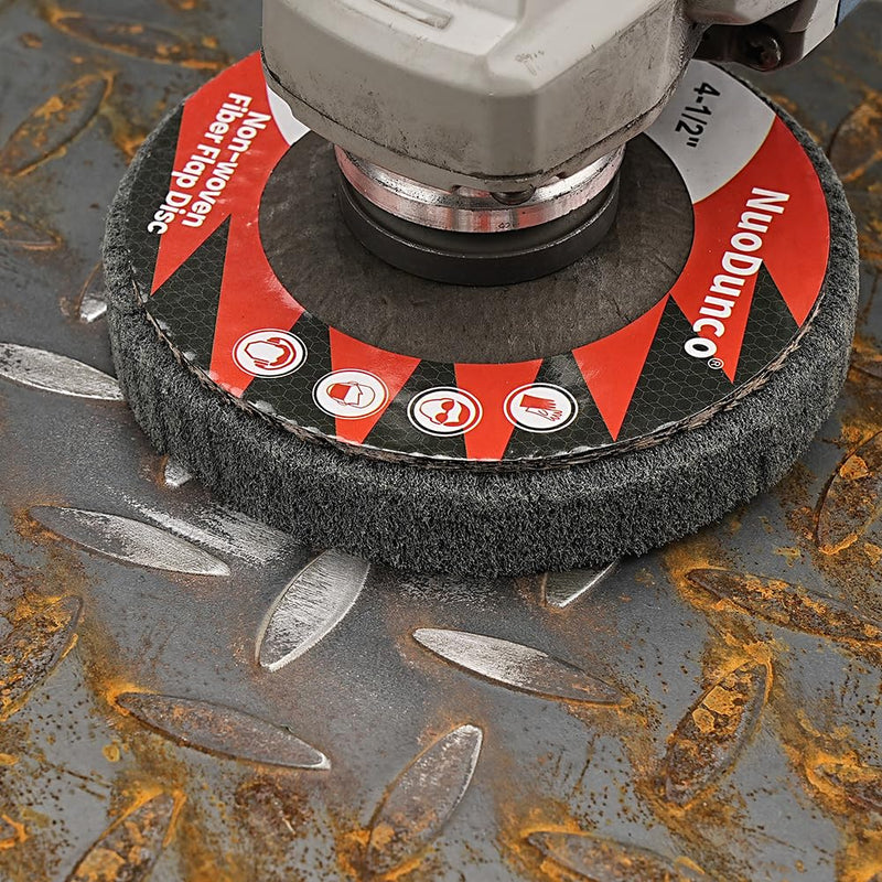 [Australia - AusPower] - 10Pcs 320 & 600 Grit Scour Flap Disc 4 1/2 Inch Angle Grinder Attachment for Metal & Wood Scouring Pad Polishing Sanding Disc Paint Rust Remover Wheel Mixed Pack - 320/600 Grit - 10Pcs 