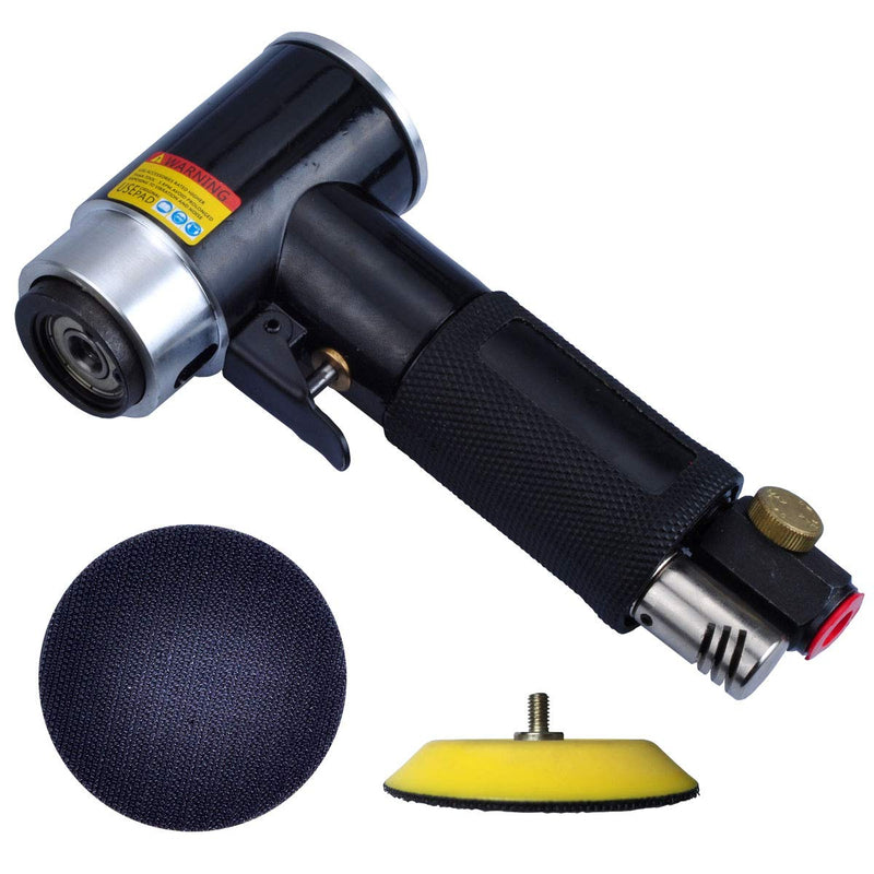 2" & 3" Dual Action Mini Air Sander, Random Orbital Pneumatic Polisher Kit with Pads & Accessories, High Speed Air Angle Sander for Auto Body, Wood, Metal, and Furniture Polishing