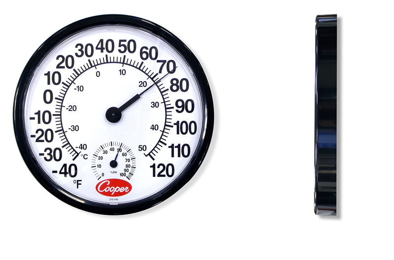 [Australia - AusPower] - Cooper-Atkins 212-150-8 Analog Hygrometer, -40°F to 120°F Temperature Range, 12" Diameter 