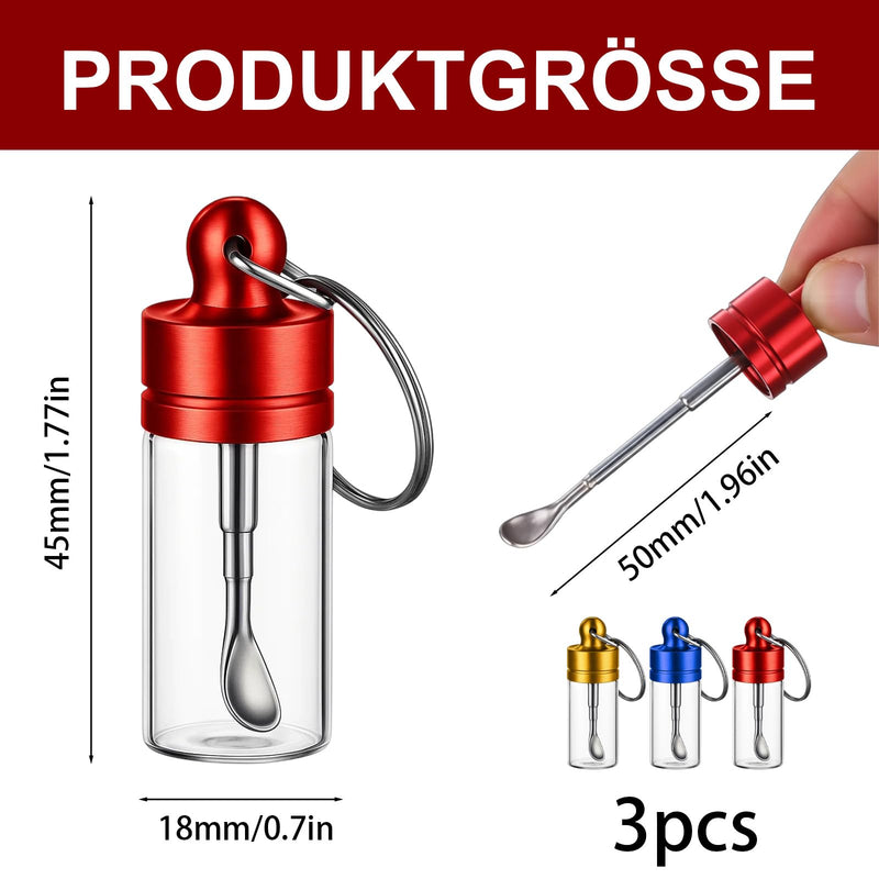 Snuff Set 3-Piece with Pull Tube and Dispenser - Portable Snuff Accessories for Discreet Storage Set for On the Go
