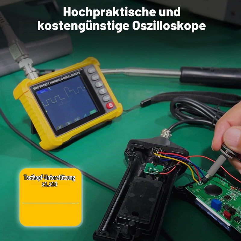 Oscilloscope AP-250K - 2.8 Inch TFT Handheld Digital Oscilloscope Portable Oscilloscope for the Automotive Industry, 2.5 MS/s High Sampling Rate, 250 kHz Bandwidth, Trigger Function Auto/Nomal/Single