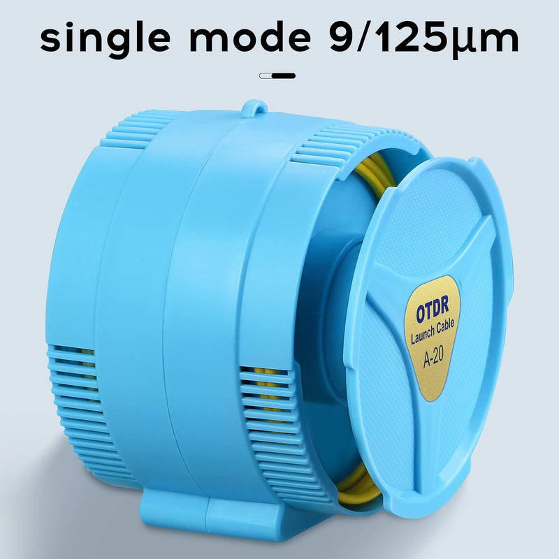 [Australia - AusPower] - OTDR Launch Cable Box SCUPC-SCAPC 500m OTDR Transmission Cable Box 9/125um Single-Mode Fiber Optic Tester Optical Fiber Dead Zone Eliminator FTTH Testing Tool 
