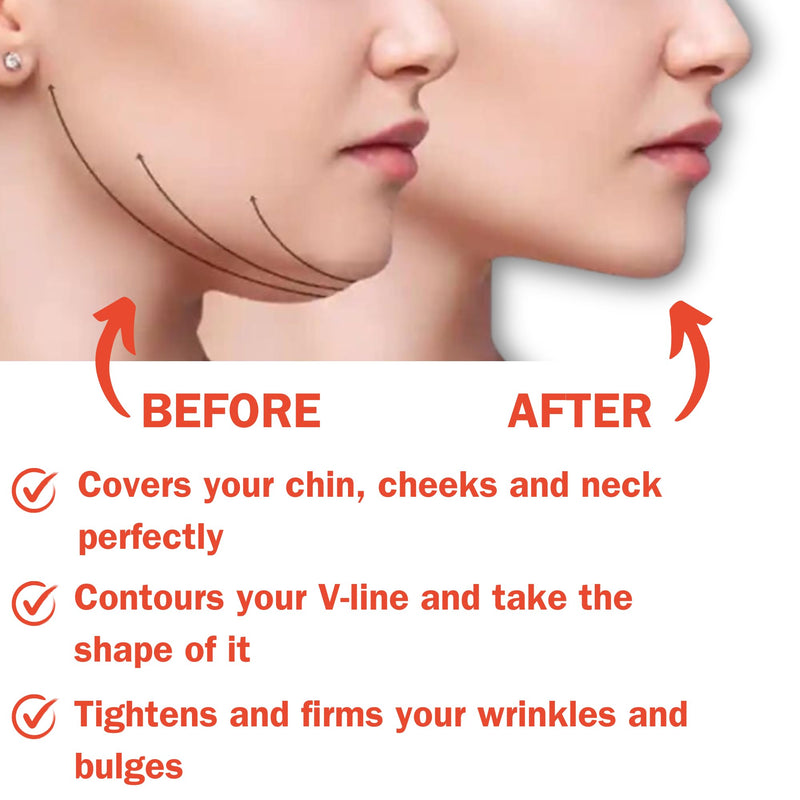 [Australia - AusPower] - Post Surgical Chin Strap Bandage for Women Neck and Chin Compression Garment Wrap Face Straps Jowl Tightening Chin Lifting (Medium- Beige) Medium 