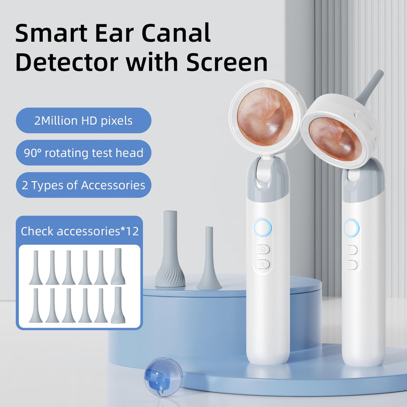 [Australia - AusPower] - Ear Scope Otoscope Camera - Ear Cleaner Manual Ear Irrigation Flushing Kit 